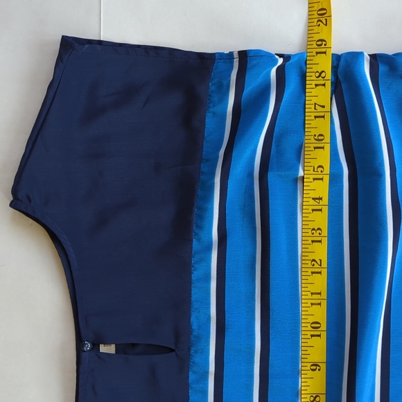 Old Navy Sleeveless Rainbow Stripe Shift Dress M Blue Pink - Picture 14 of 16